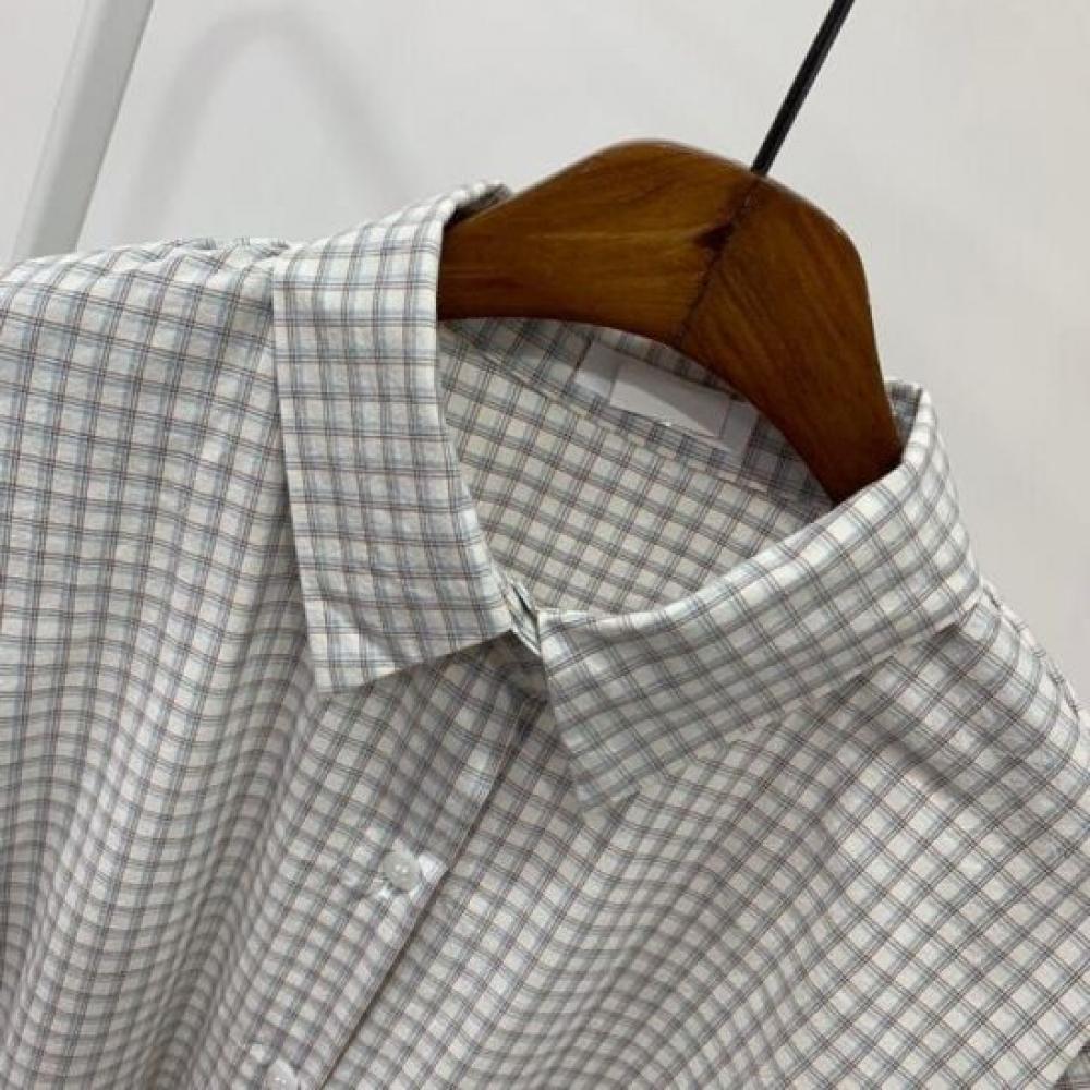C S In The Room Igu CheCk Pattern pIntuCk Long Sleeve Shirt 2ColorS