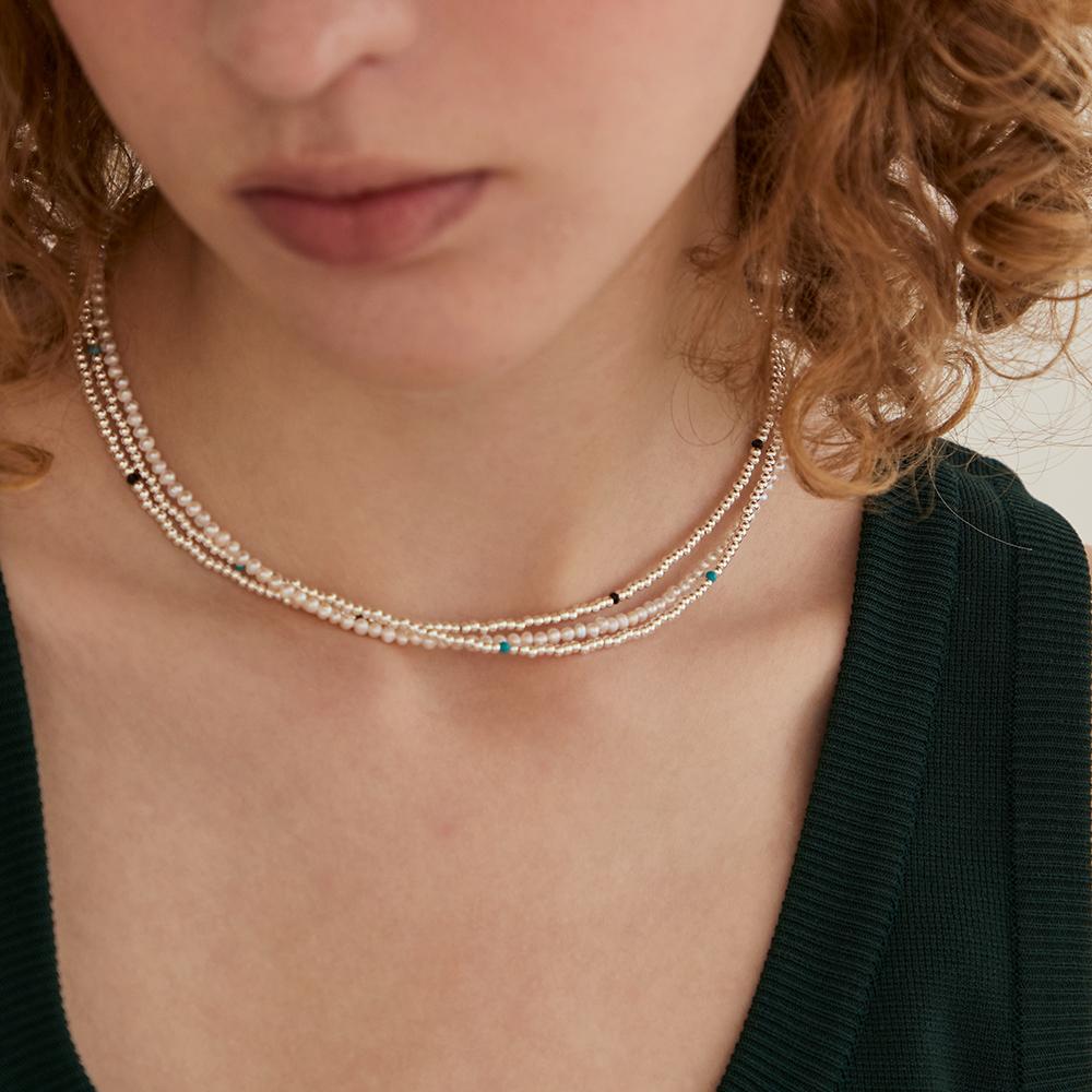 Lunne Silver 925 Black Spinel Glow Necklace #Lsn72