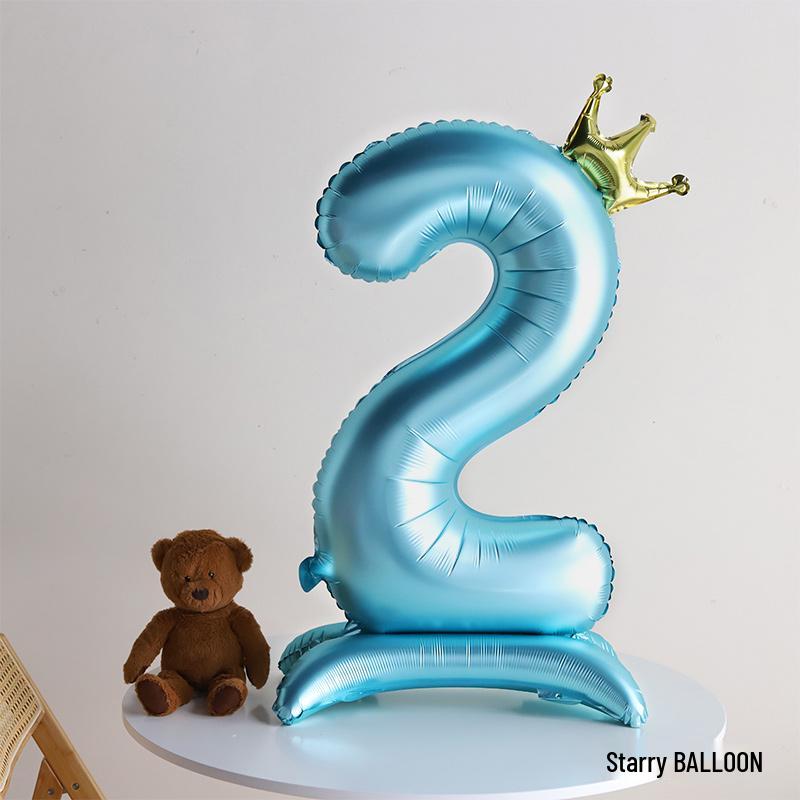 Pink Crown Number Balloon Decorations for Girl's First Birthday