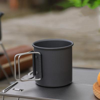 300ML Campingbecher Aluminiumoxid Faltbecher Wanderung Ultraleichter Becher Camping Picknick Kaffeetasse Mini Wasserbecher Outdoor Camping Trinkgeschirr