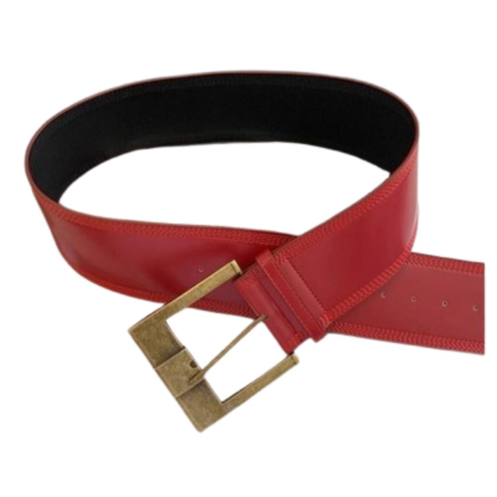

Кофе/Красная Металлическая Пряжка Широкий Ремень Y2K ПУ Кожа Поясные Ремни Повседневный Ретро Широкий Пояс Подростки красный