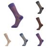 Transparente und seidige Herrensocken, gestreifte Kniestrümpfe für einen sexy Look