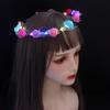 Kopfbedeckung Schaumstoffparty Kranz Dekoration Damen Kopfbedeckung LED Licht Girlande Krone Blumen Stirnband