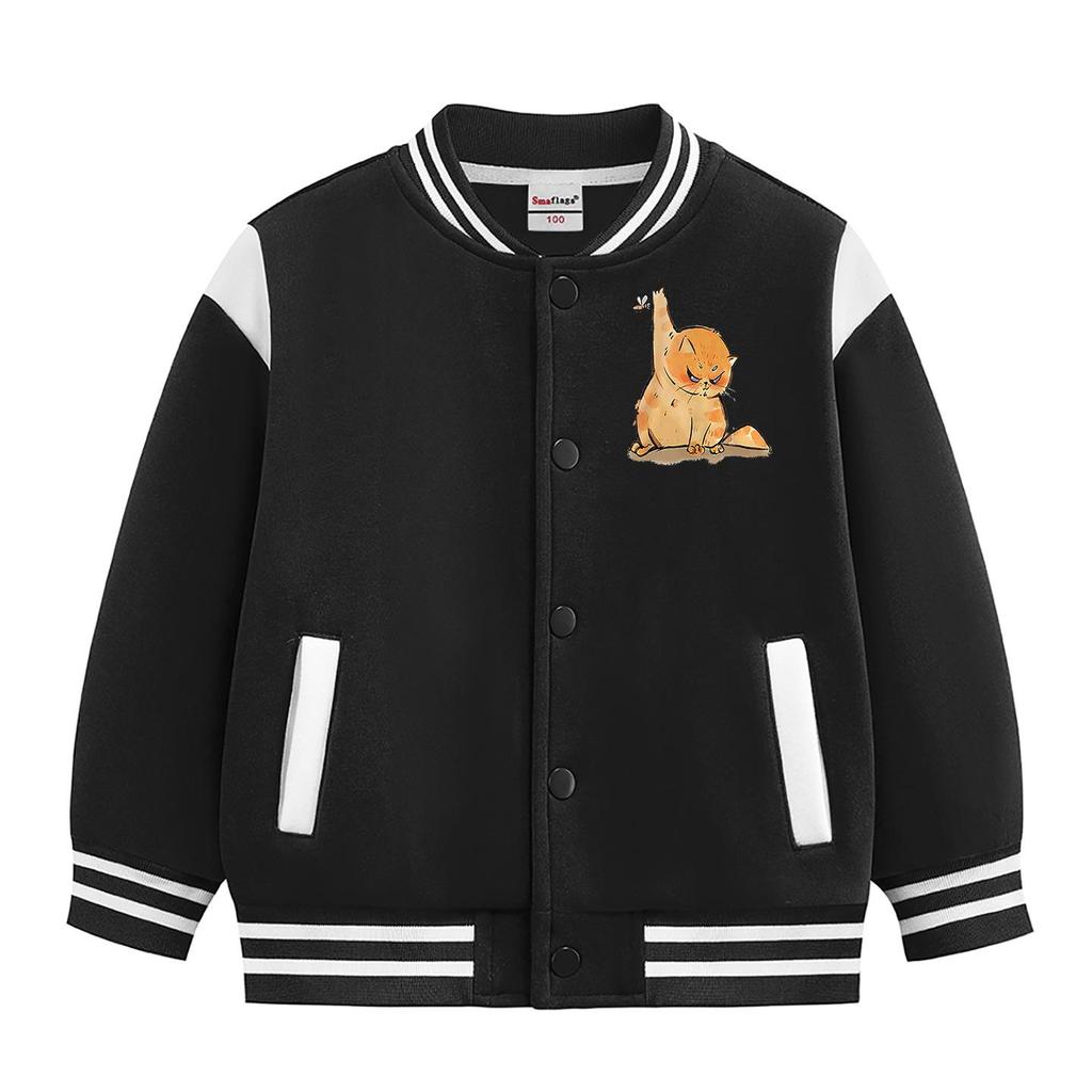 Children's Autumn/Winter Baseball Jacket - 2026 New Thickened Casual Outerwear for Boys and Girls.