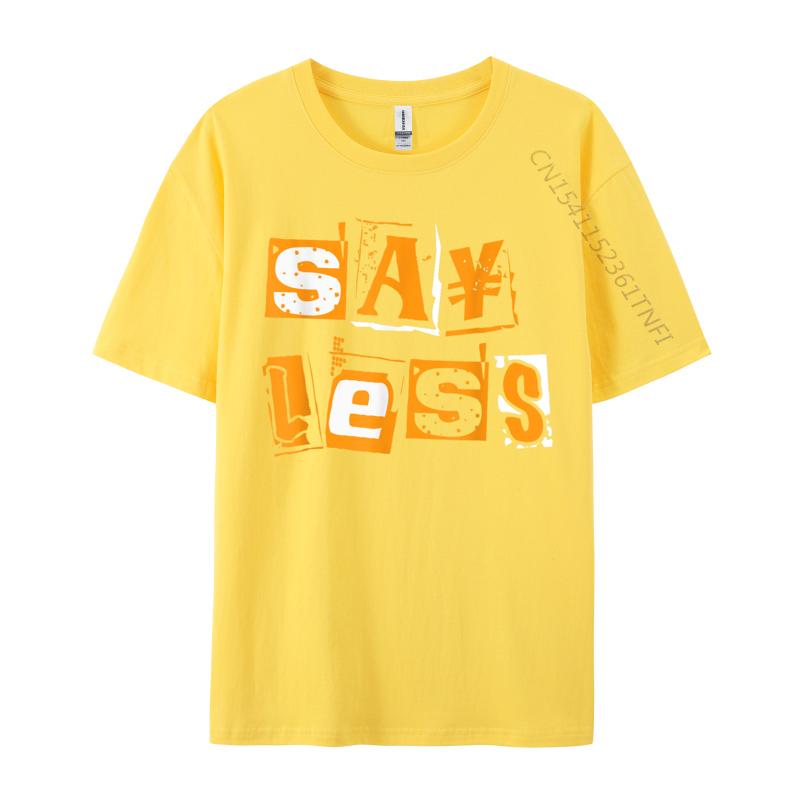 Oranžová Méně Mluvte Oranžová Barva Vtipné Prémiová Bavlna Camisa Top Tričko Harajuku Tričko Pro Muže Dominující