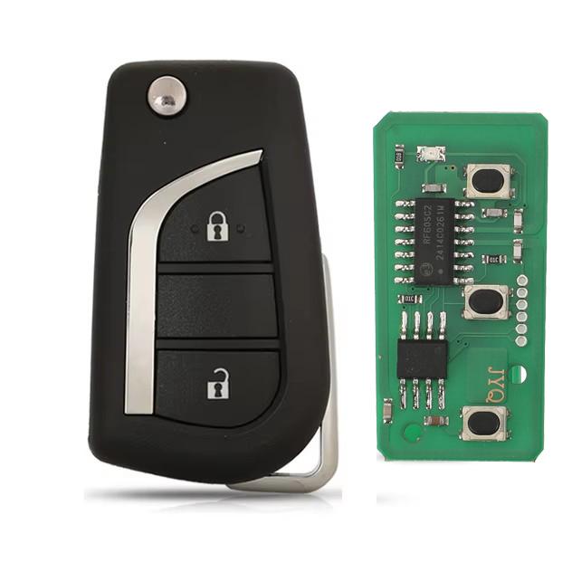 jingyuqin 433Mhz G/H Remote Car Key Control For Toyota Carrolla Yaris Verso Avensis AYGO For Peugeot 108 For Citroen C1 2013 NO CHIP