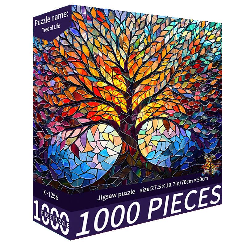 1000-Piece Cute Challenging Educational Jigsaw Puzzle for Adults - Stress Relief Birthday Gift for Her