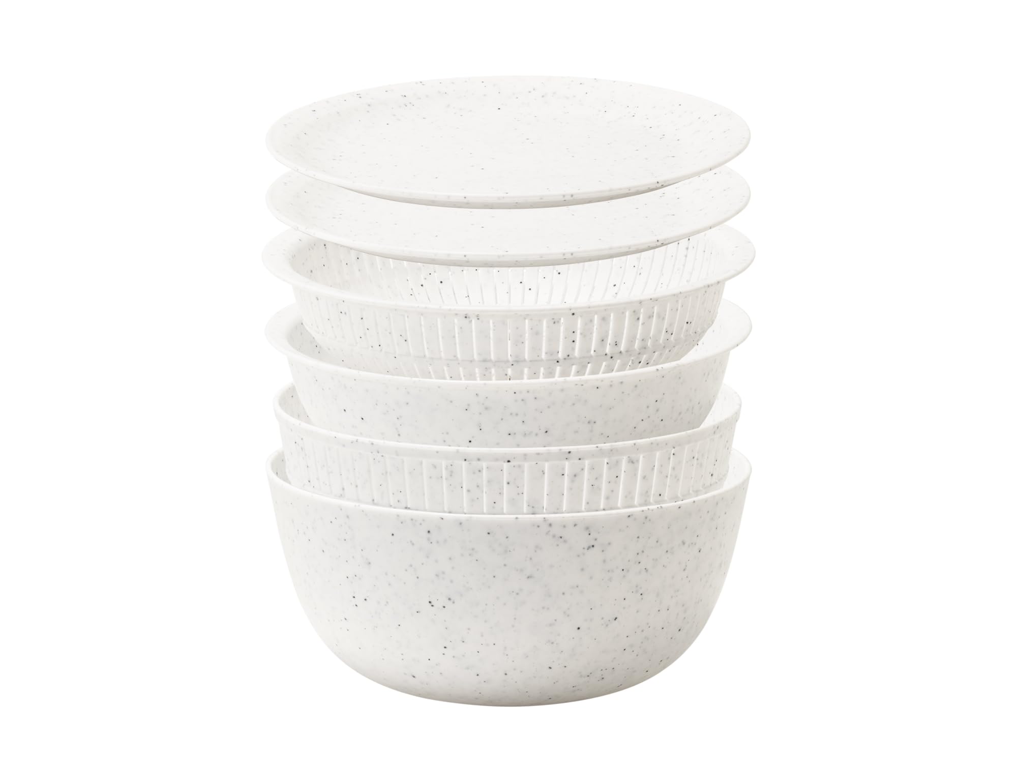 

Like-it Colander & Bowl, Microwave-Safe, 6-Piece Set with Colander, Bowl, and Stone, Can Also Be Used to Rinse Rice, Made in Japan, Heat-Resistant and