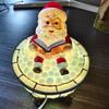 Yousheng Christmas Santa Bubble Bath Lamp Reading Book Santa Claus LED Night Light Home Office Holiday Party Desktop Decoration Book Lover Gift