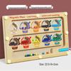 Kids Wooden Magnetic Maze: Pencil Control, Logical Thinking & Concentration Toy for Ages 3-6
