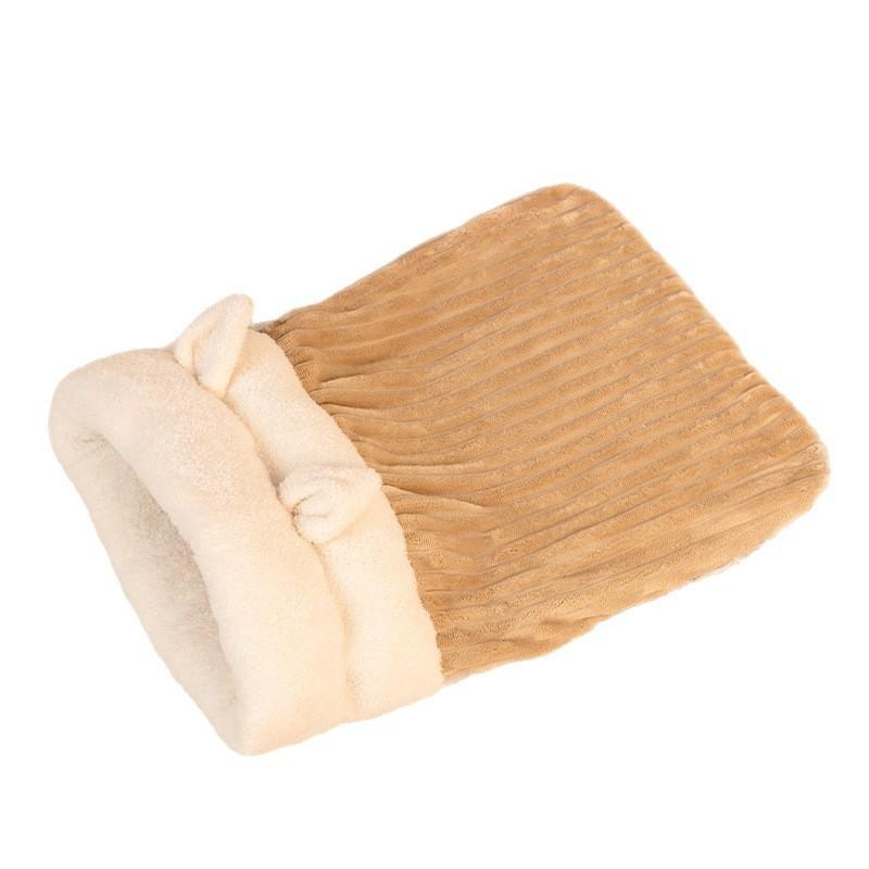 Cozy Enclosed Cat Sleeping Bag Nest Winter Warmth Secure Hideaway Small To Medium Cats All Season Use