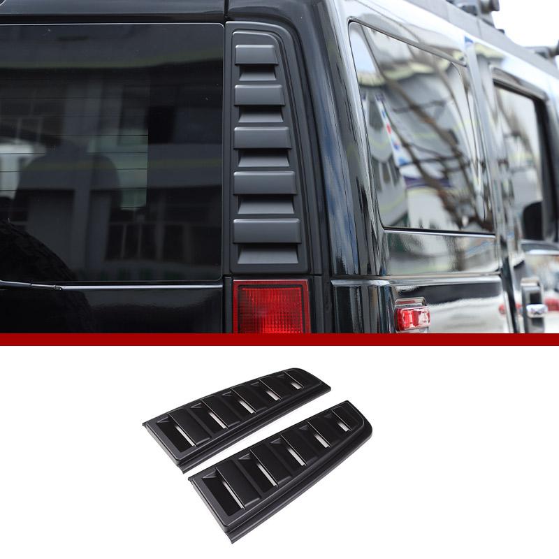 

ABS Carbon fiber/Black Car Rear Bumper Tail Light Cover Trim Back Lamp Protection Frame For HUMMER H2 2003-2009 Car Accessories