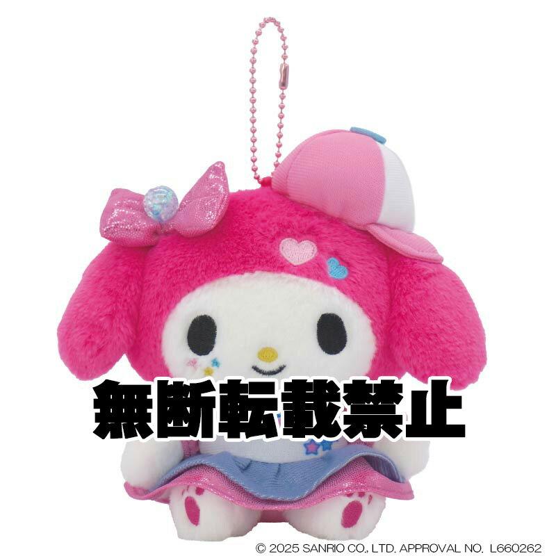 Naka Sanrio Characters Mascot Vivid Cap Y2K My Melody Key Holder Ring Charm Doll Plush Toy Miscellaneous Goods Cute