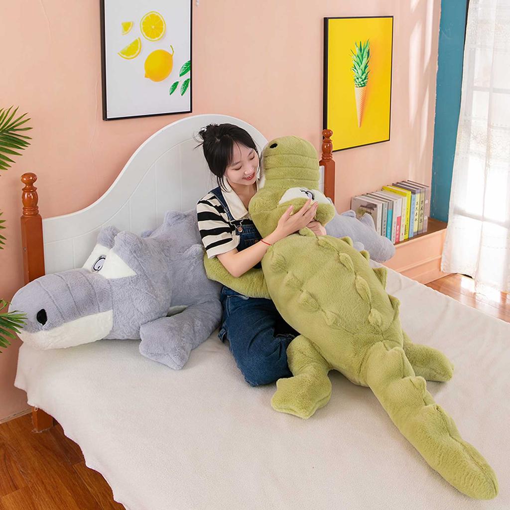 Crocodile Sleeping Pillow Large Plush Toy Girls Bed Soothing Legs Children's Birthday Gift
