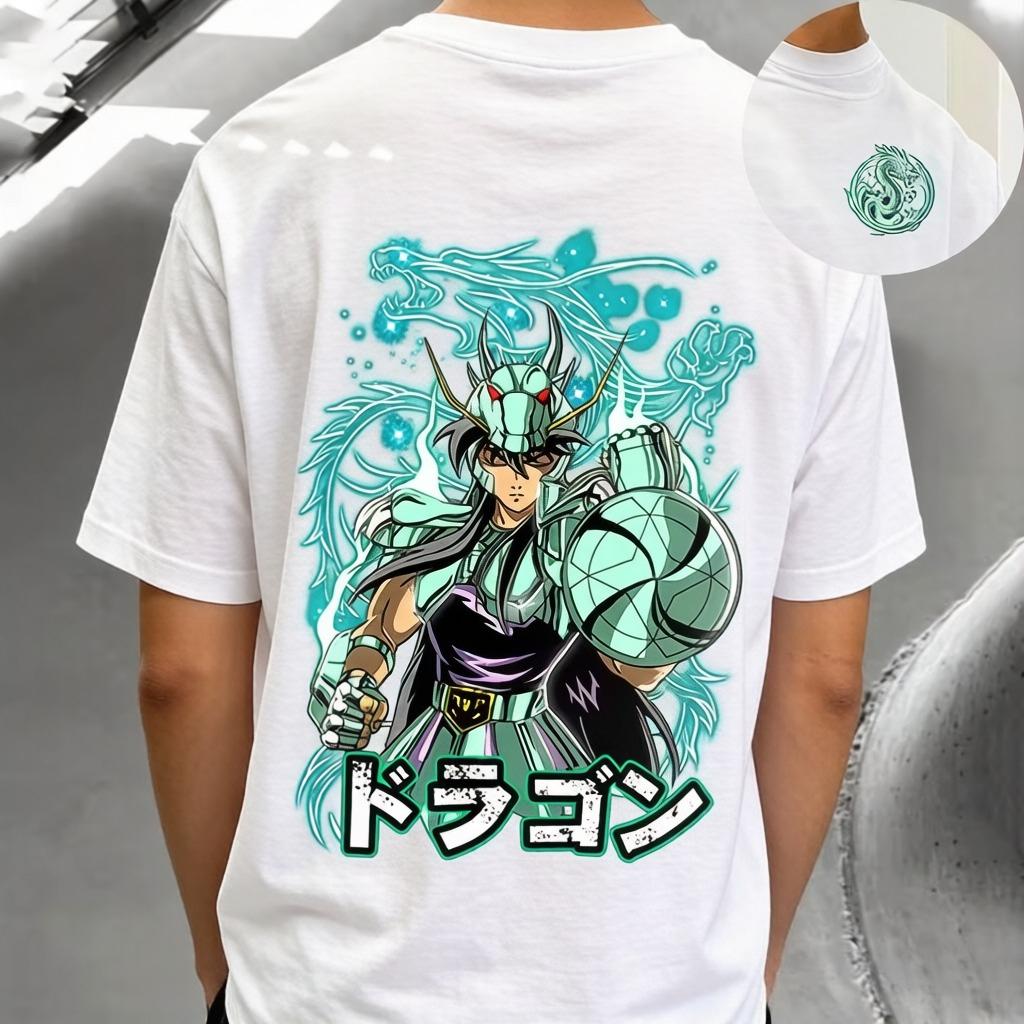 Anime Summer Women Men Short Sleeve Saint Seiya Knights of The Zodiac Anime Manga Unisex Tshirt T-Shirt Soft Tee
