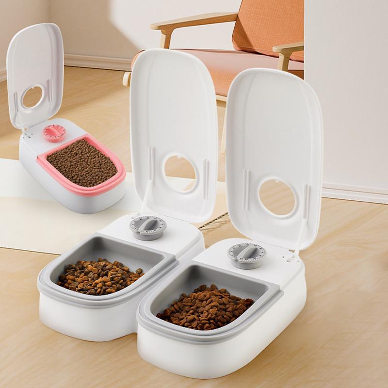 Large Capacity Pet Automatic Feeder with Timer Removable Washable Smart Timing Wet and Dry Cat Food Dispenser Pet Accessories