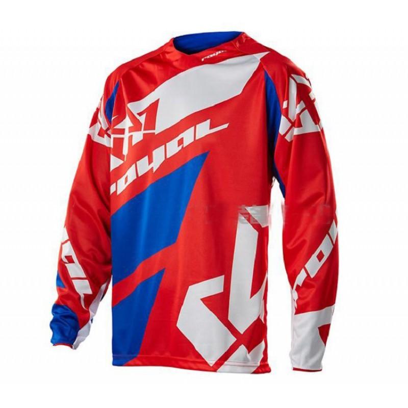 Mens Long Sleeve Mountain Bike Cycling Jersey Quick Dry Off-Road Racing Top Trail Riding