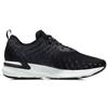 Lining Lan One-Piece Woven Sports Shock Absorption Low-Top Running Shoes Men sneakers Black ARHR131-1