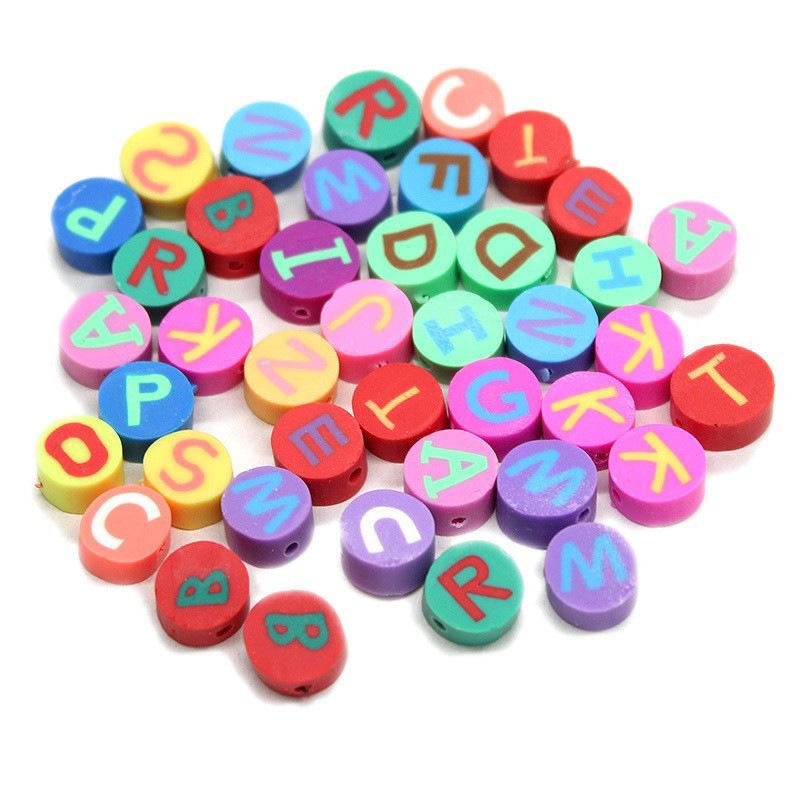 Soft Pottery Pieces Beaded Diy Mobile Phone Chain Accessories Loose Beads Smiley Face Letters Animal Fruit Mixed Soft Pottery