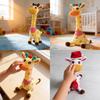 Plush Giraffe Toy With Volume Control And Dancing Motion Gift For Kids