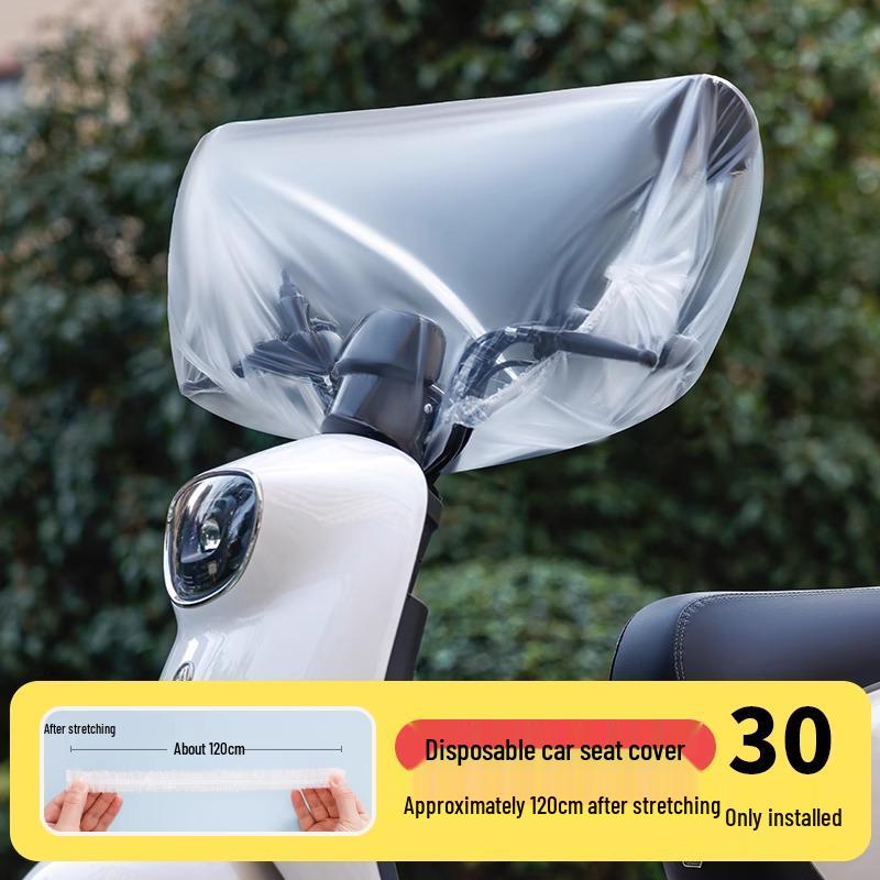 **Vodotěsný univerzální potah na sedadlo elektrického vozidla**: Průhledná, jednorázová a prachotěsná ochrana pro sedadla vašeho elektromobilu.