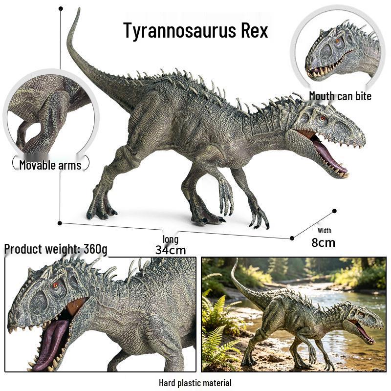 Dinosaur Model Set: T. Rex, Spinosaurus, Mosasaurus, Stegosaurus, Triceratops Cognitive Toys