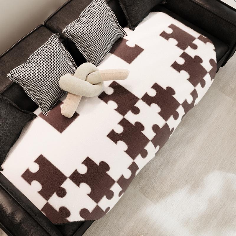 Puzzle Imitation Rabbit Fur Sofa Cushion European High-Grade Non-Slip Sofa Cover Cloth Universal Anti-Skid Seat Cover