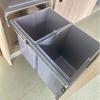 Under-Sink Pull-Out Double Bucket Trash Can with Lid