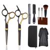 Black Gold Pro Barber Scissors Set: High-End Hairdressing, Cutting & Thinning Tools
