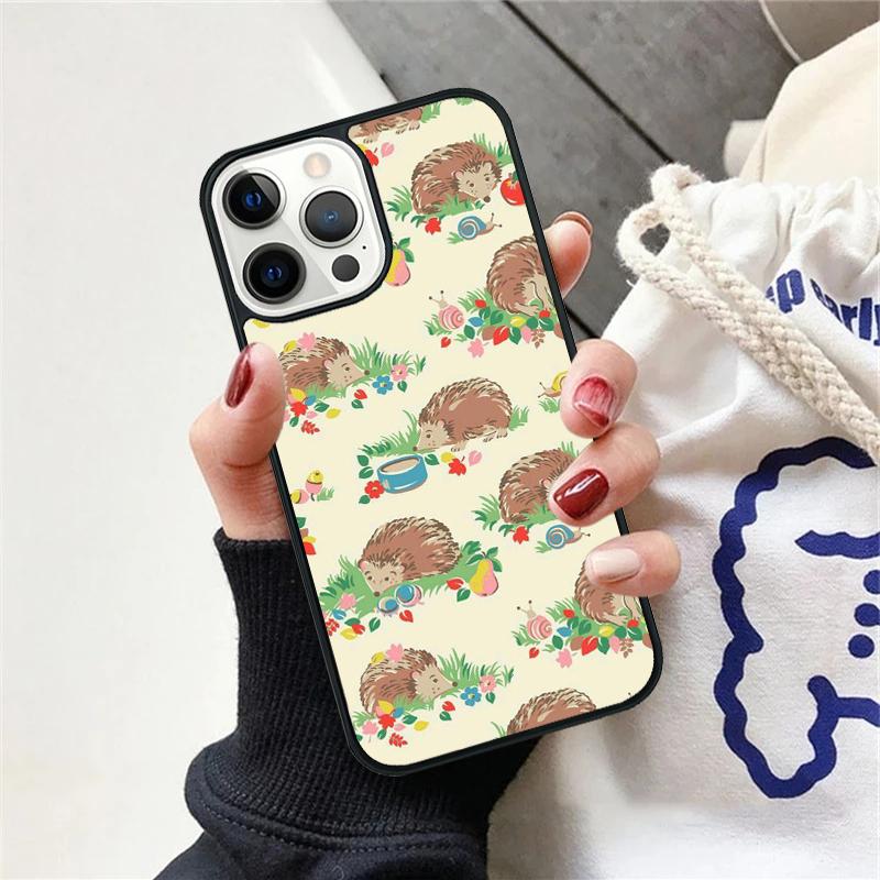 Kawaii Little hedgehog colored Phone Case For iPhone 17 Air 15 16 Cover  11 13 14 Pro Max 12 Plus Max Fundas