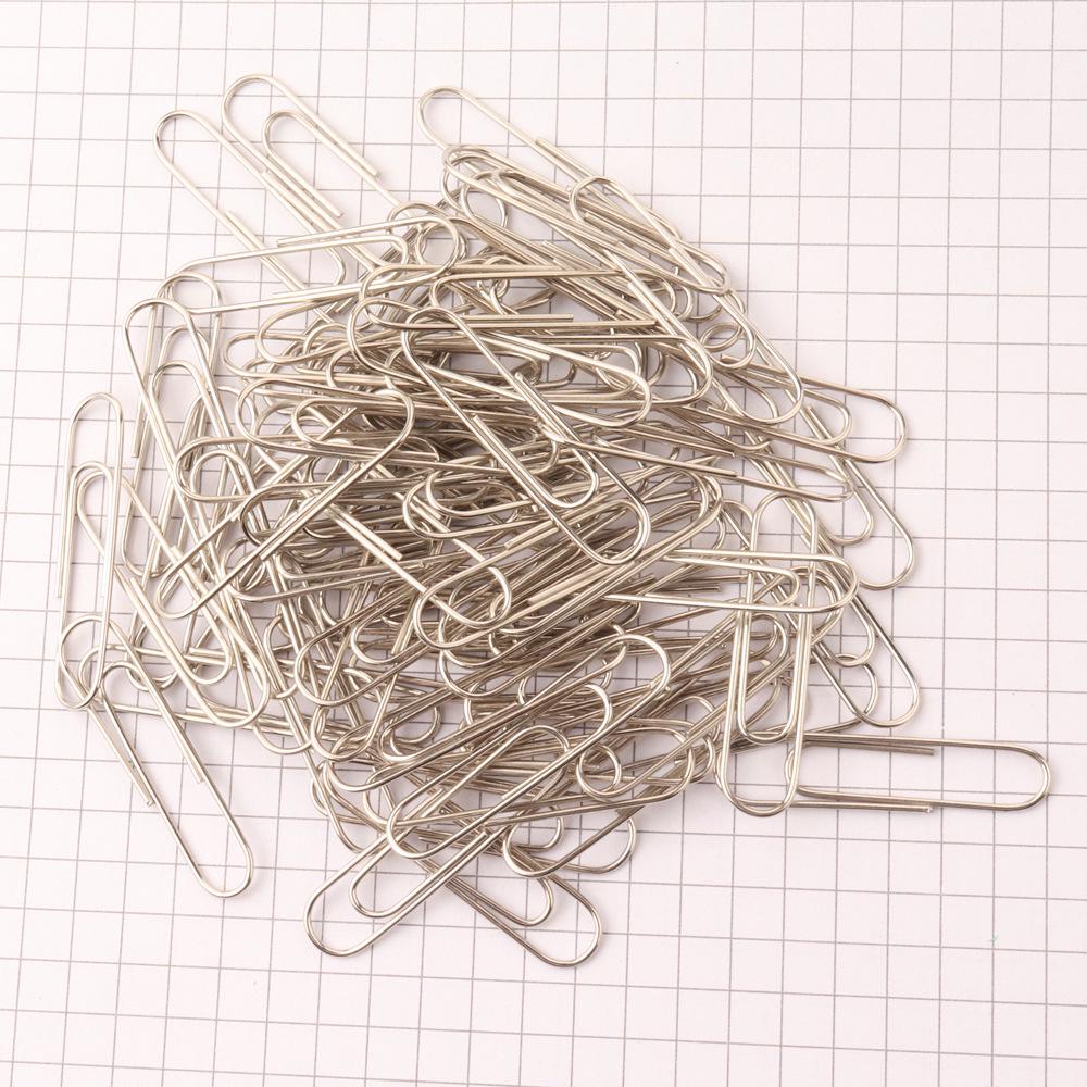 Colorful Plastic-Coated Paper Clips & Binder Clips - 28mm Office Desk Organizer