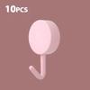 10/20/40PCS Self Adhesive Wall Hook Strong Without Drilling Coat Bag Bathroom Door Kitchen Towel Hooks Home Storage Accessories