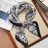 70cm Versatile Fashionable Mulberry Imitation Silk Scarf for Middle-Aged & Elderly - Summer Neck Protection