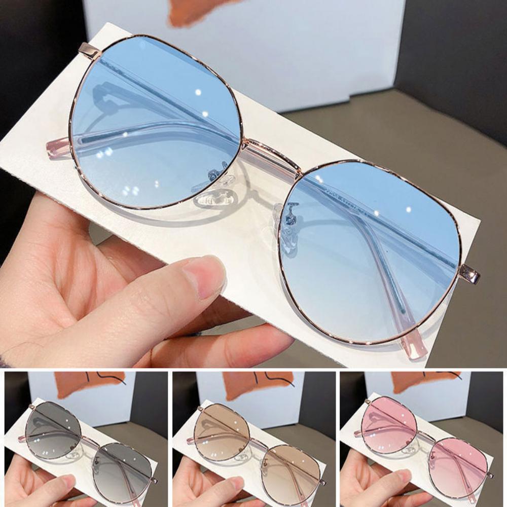 Photochromic Glasses Metal Frame Myopia Glasses Women's Reading Glasses Anti Blue Light Eyewear Fashion Accessories