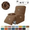 Thick Split Recliner Chair Cover Non-Slip Polar Fleece Single Sofa Covers for Living Room Relaxing Armchair Slipcovers