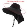 Adult Unisex Sun Hat Wide Brims Sunshade Hat Breathable Open Top Hat with Neckcovers for Beach Outdoor Camping Fishing  Light gray