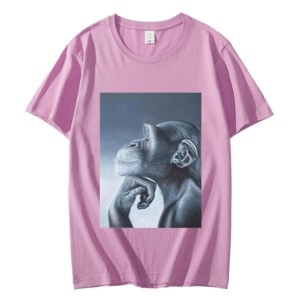 Lustige Rage Bait Affen Meme T-Shirts Mode Vintage Kurzarm T-Shirts Herren Damen Kleidung Sommer Hohe Qualität Baumwoll T-Shirts