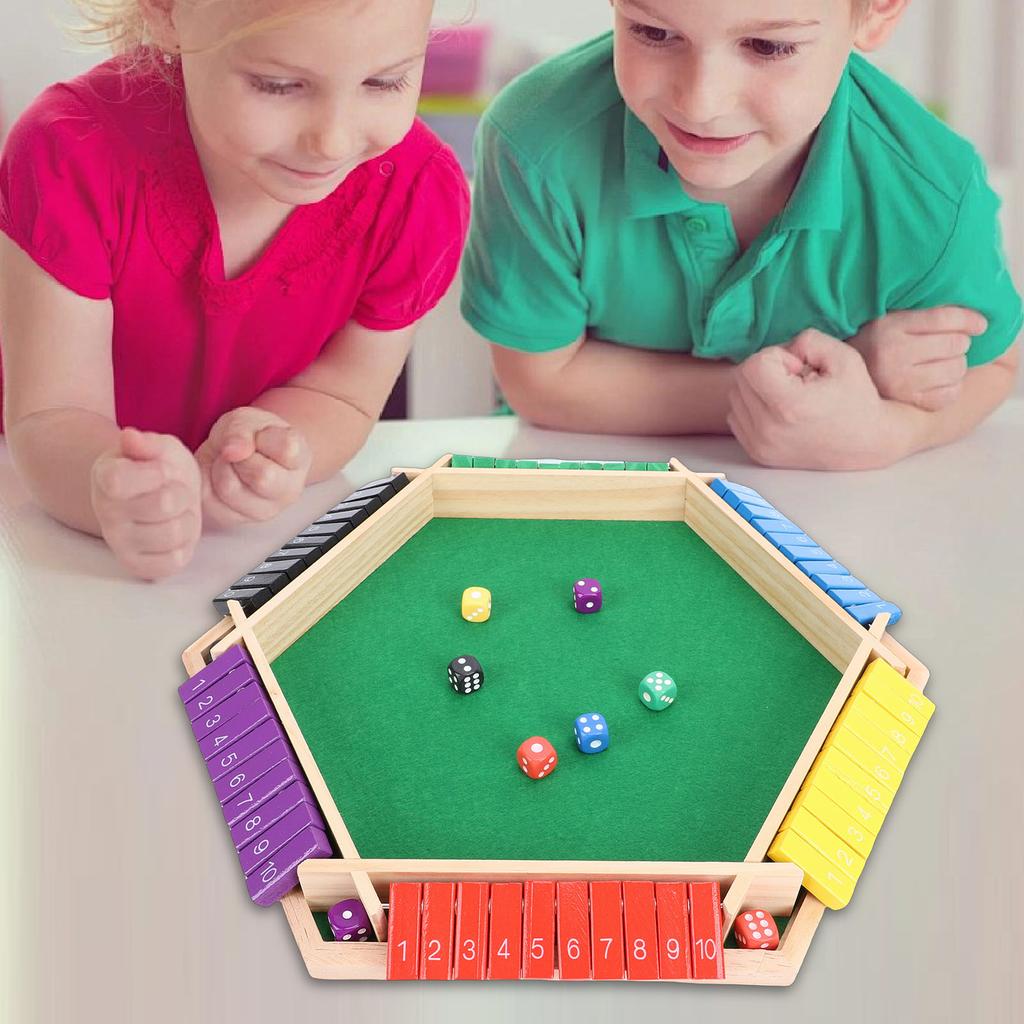 Игра "Закрой коробку", для 2-6 игроков, деревянная, с кубиками, математическая, с полем, для детей, взрослых, семейных вечеринок, кемпинга