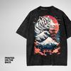 PREMIUM Japanese White Tiger Streetwear Oversize Snow Washed T-Shirt, UNISEX, Japanese Fashion, Aesthetic, Colorful Tshirt, High Quality Tee