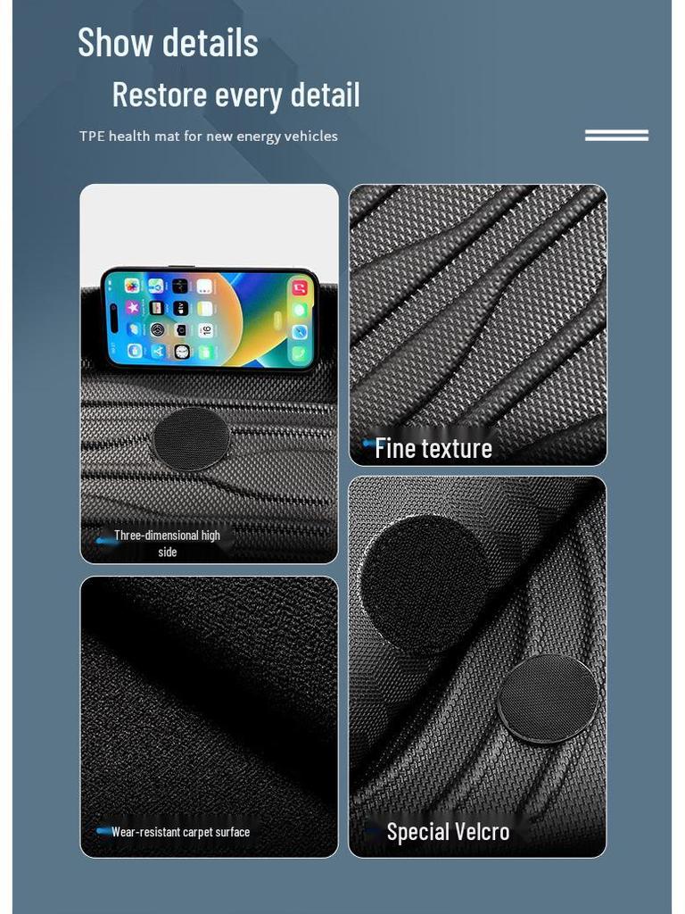 Compatible TPE Floor and Trunk Mats for 2021 BYD Song PLUS