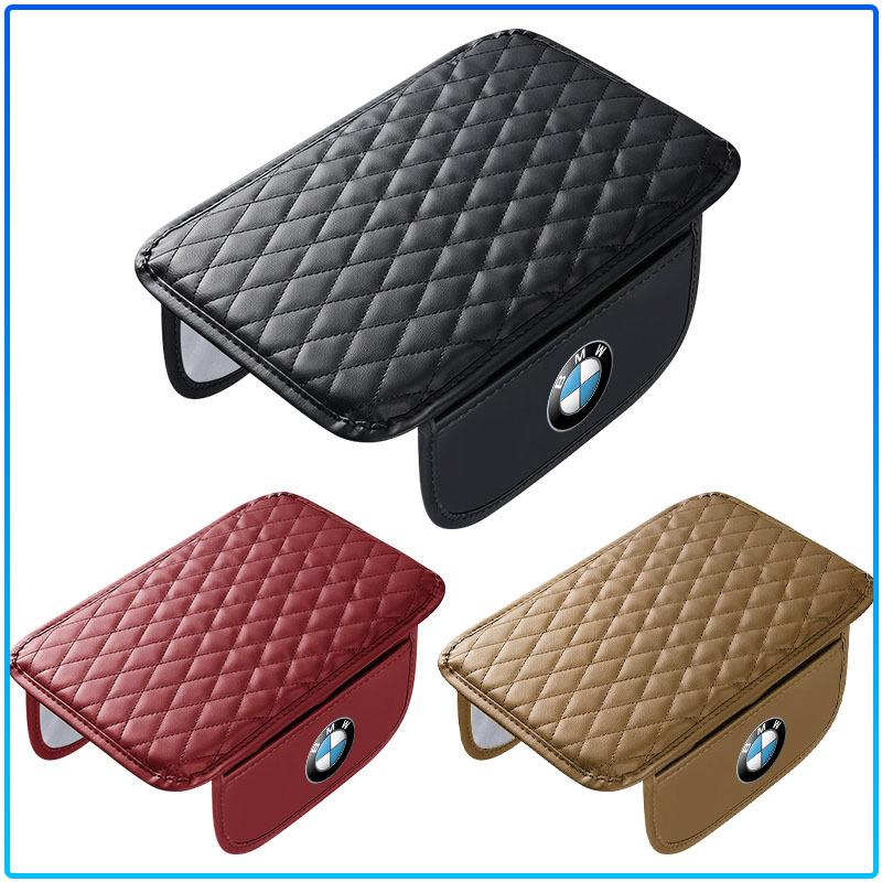 1Pcs Leather Car Armrest Mat Tissue Boxes Height Pad Armrest Box For BMW M Performance 1 3 5 7 Series M3 M4 M5 M6 X1 X3 X5 X6 X7 E30 E34 E36 E39 E4