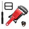 Boucle de Casque Boucle Une Touche Rouge Casque Moto Anneau en D