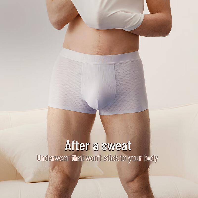 NEIWAI Men's Orange Label Ice Silk Boxer Briefs (3-Pack)