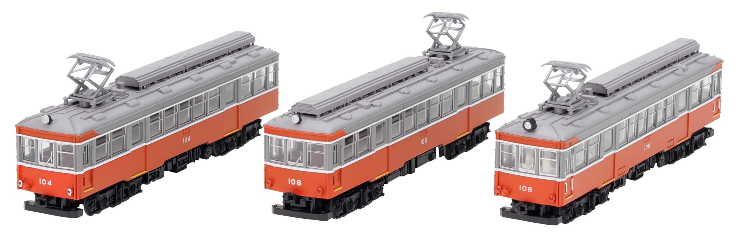 

TOMYTEC Railway Collection Tetsuro Hakone Tozan Railway Moha 1 Moha 2 104 106 108 Diorama Supplies 336341 & + + 3-Car Set,