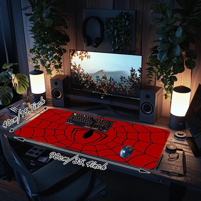 1PC spiderman web Oversized Mouse Pad - Non-Slip Rubber Base Perfect for Office School Esports Home Decor Desk Mat 250A