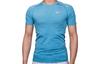 T Shirts Men's Blue Crew Neck Moderate Straight Fit AA3006-033