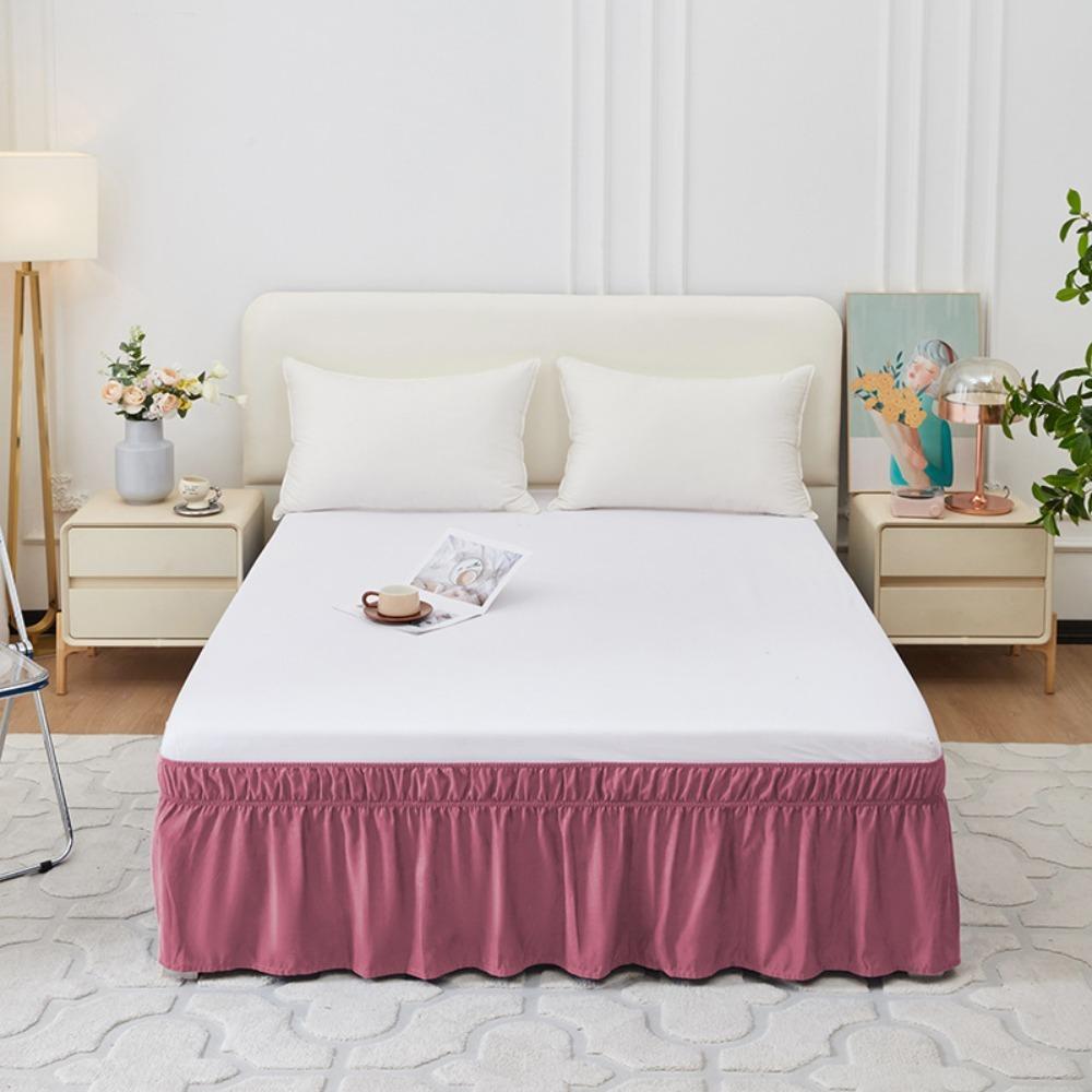 Ruffles Bed Dust Cover Fade Resistant Bed Protector Bed Accessory Bed Skirt  Hotel