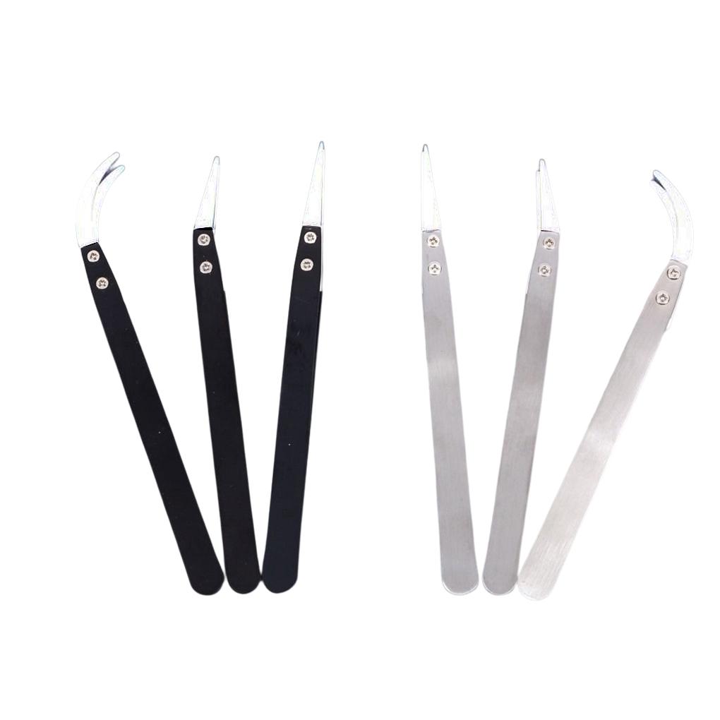 Pęsety Odporne na zużycie Wymienne narzędzia Antypoślizgowy uchwyt Lekkie Wyważone Zakrzywione Kleszcze Wysokiej Jakości Pokrycie