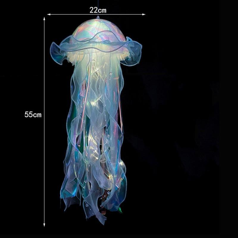 Jellyfish Lamp Portable Flower Lamp Girl Room Atmosphere Decoration Lamp Bedroom Night Lamp Home Decoration