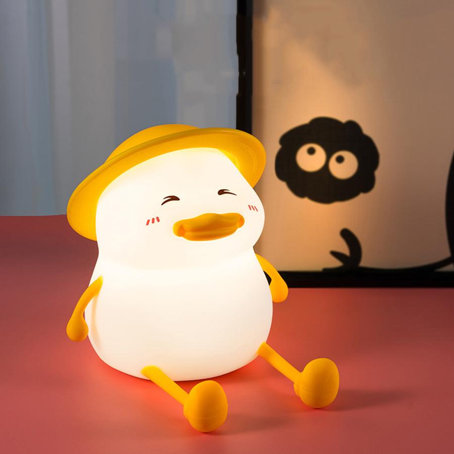 Panda Silicone USB Night Light - Touch Control Lamp with Phone Stand for Bedroom, Kids Room & Nursery Gift